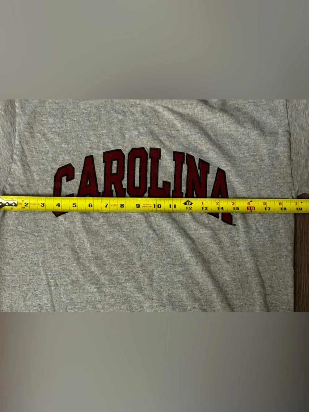 Champion Gray Tee Men’s Medium CAROLINA Arch Logo South Carolina Game Cocks NCAA - Picture 4 of 6